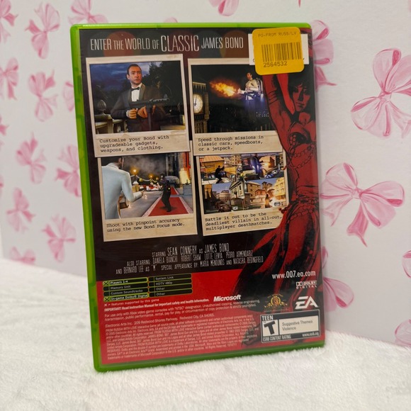 From Russia With Love 007 James Bond (Microsoft Xbox, 2005) Complete with Manual - Picture 2 of 4